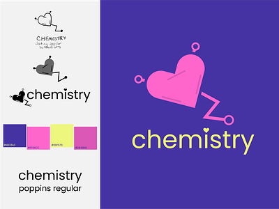 chemistry | RWGP #7 chemical chemistry design graphic design heart illustrator logo pink valentines