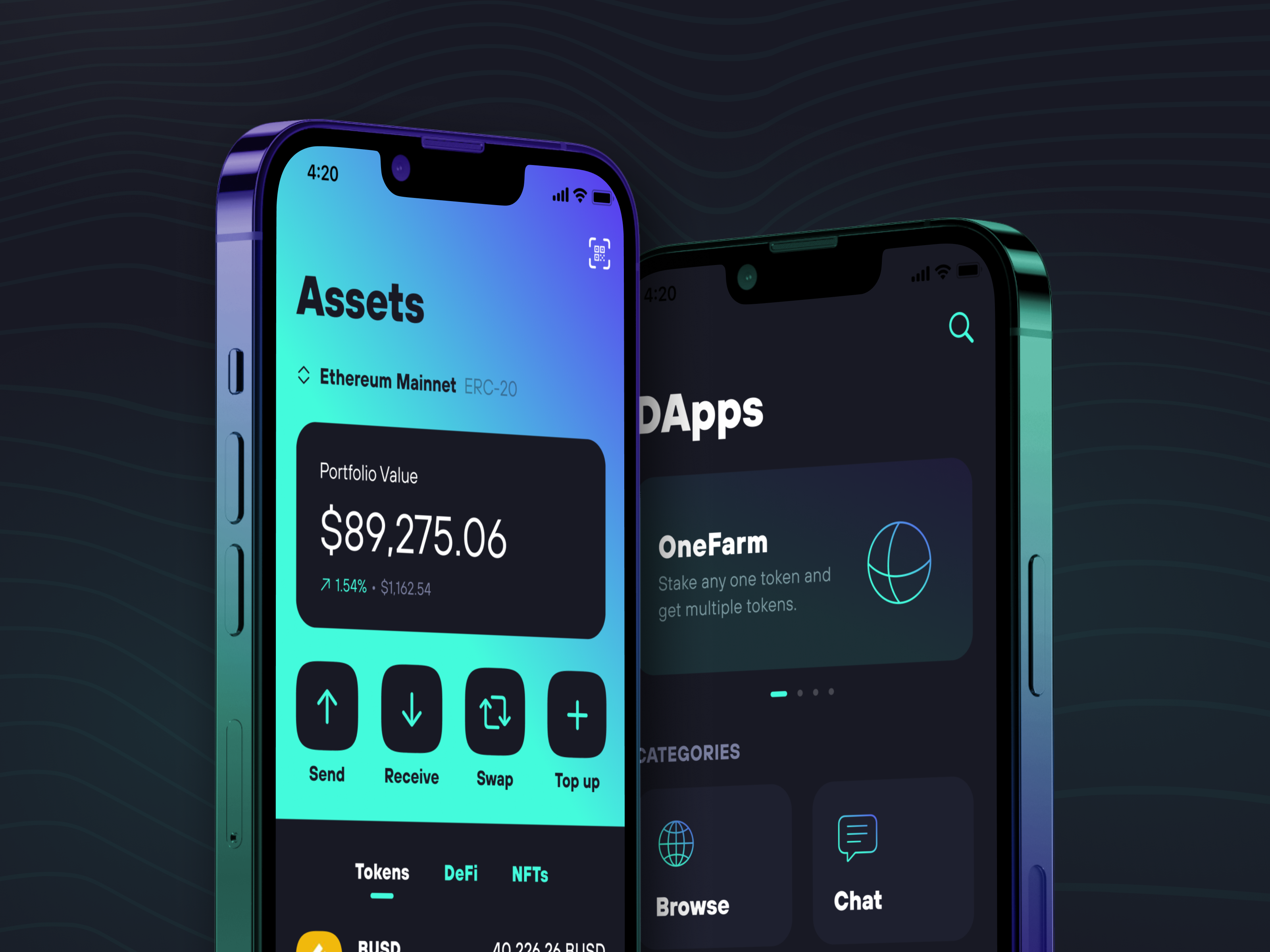 Teleport: Crypto Wallet iOS Application by Kir on Dribbble
