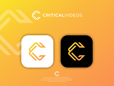 Critical Videos logo design abstrac logo branding creat logo creative crypto logo custom logo design graphic design illustration initial logo logo logo maker minimalist logo modern logo technology ui vector