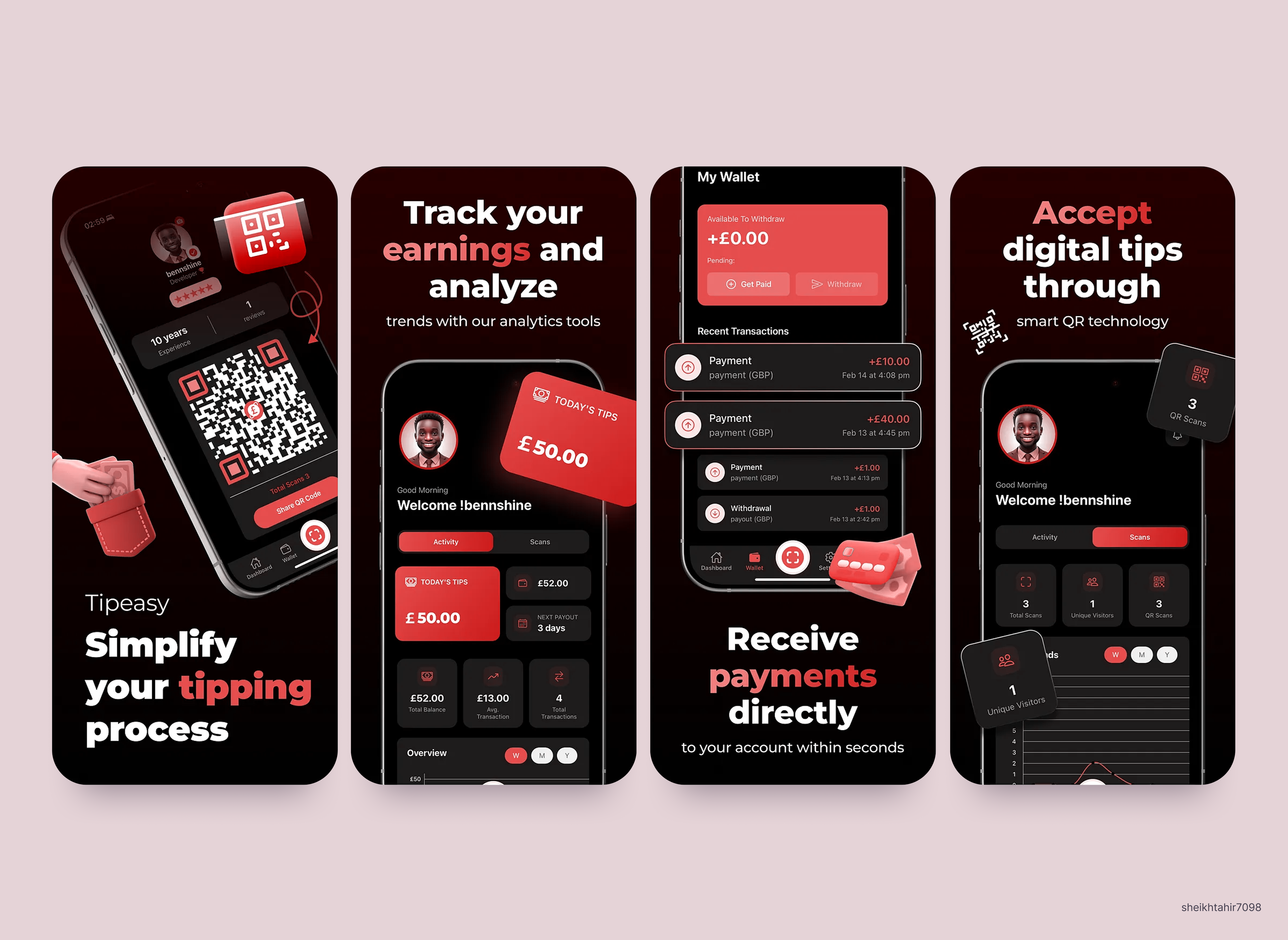 Example of App Screenshot Design