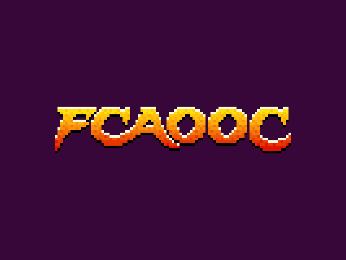 FCA00C Logo brand brand identity branding coding crypto doom exploration fast figma logo minimal pixel stellar