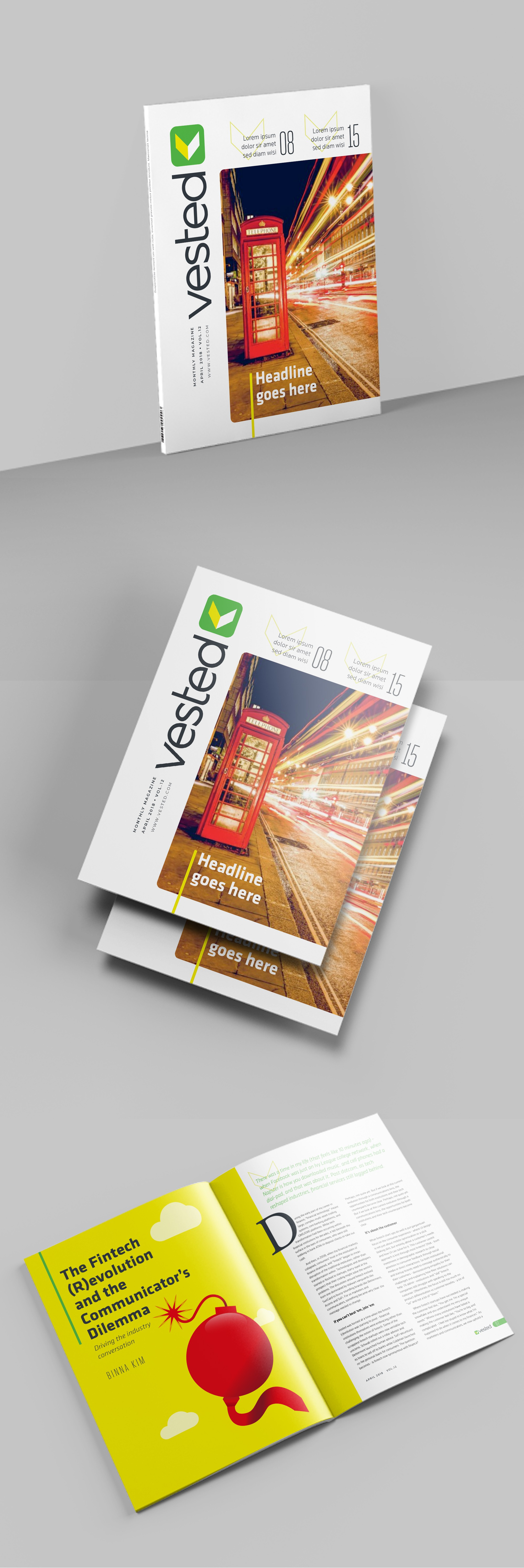 Magazine layout design magazine layout design