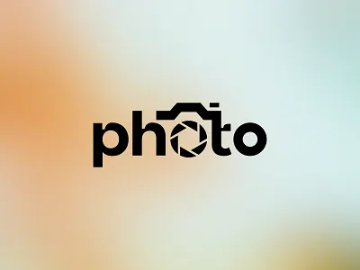 Photography Logo brand branding camera company design graphic design identity lettering logo logo design minimalist modern photo photograph photography simple text text based typography wordmark