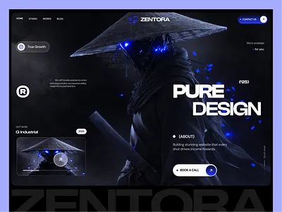 Zentora | Modern Agency Website Design 3d animation branding design figma graphic design illustration logo motion graphics typography ui ux vector