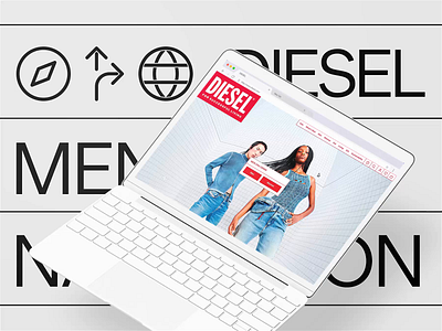 DIESEL | New Menu & Navigation desktop diesel e commerce ecommerce menu mobile navigation redesign ux