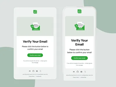 Email Verification Email Template email design email template email template design email templates modern email template verification email template