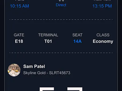 Boarding Pass_DailyU_024 dailyui dailyui 024 dailyui024 figma ui