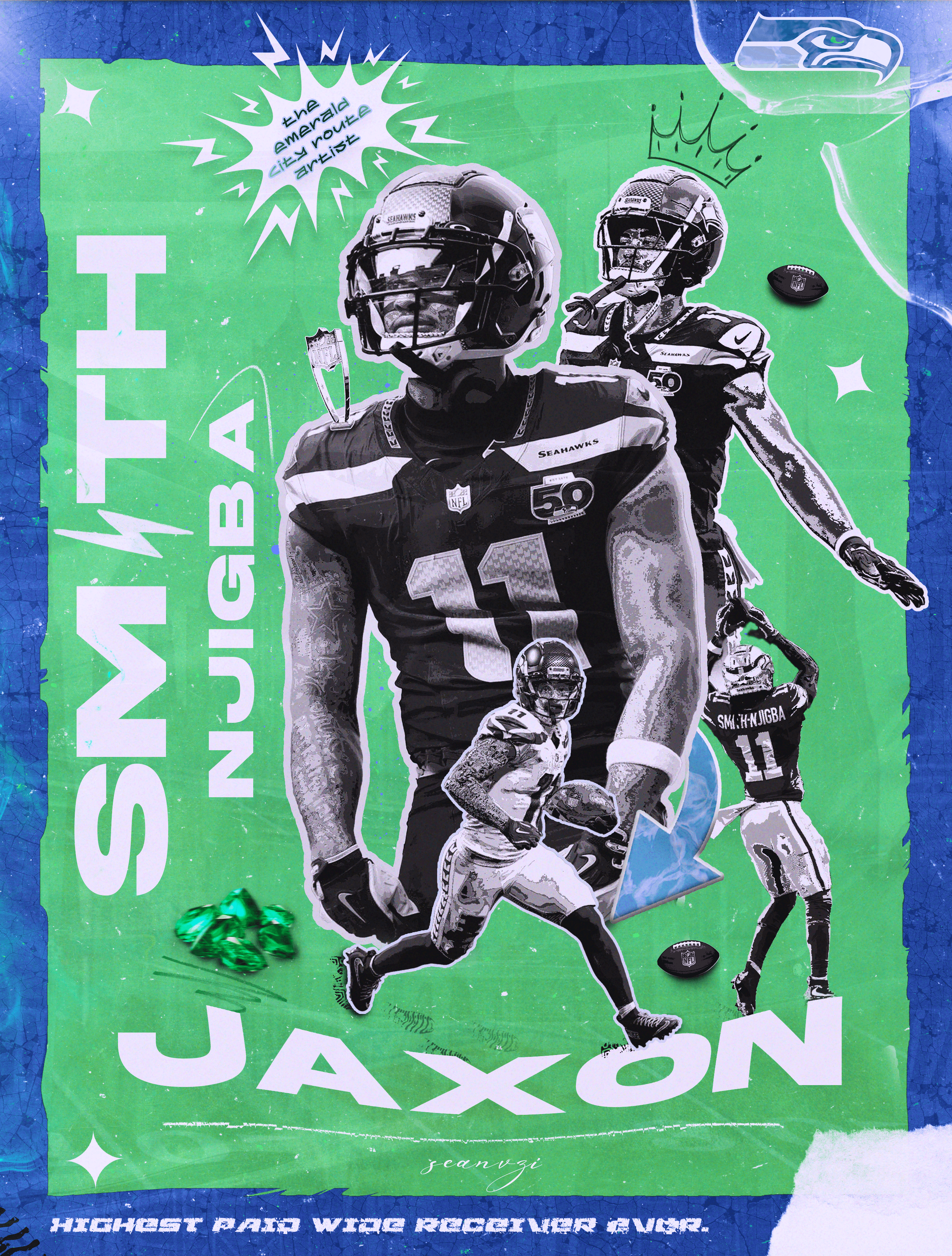 JSN 4K poster branding graphic design logo