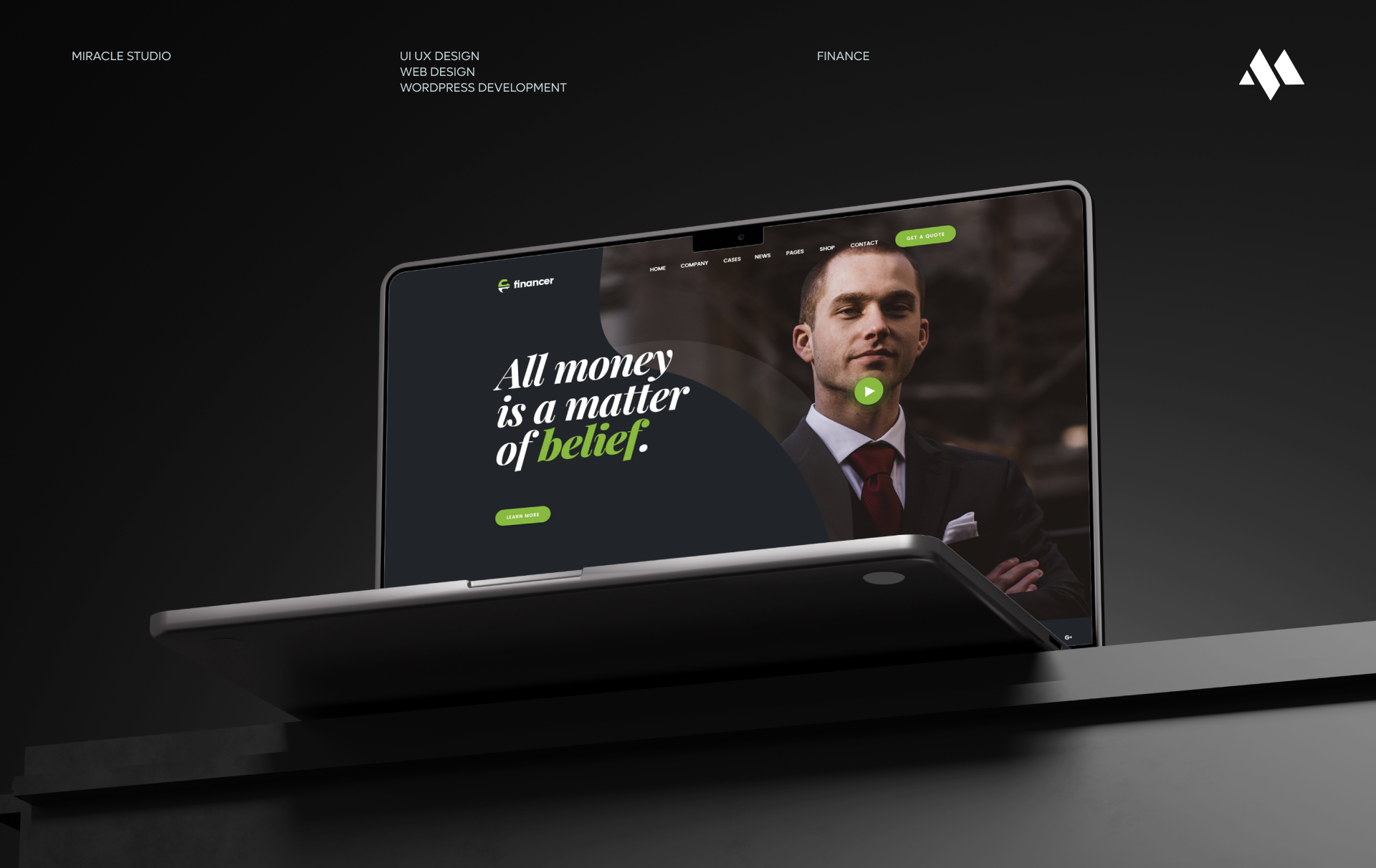 Financer — Financial & Business Design Experience business consulting corporate dashboard finance fintech investment modern design ui ux