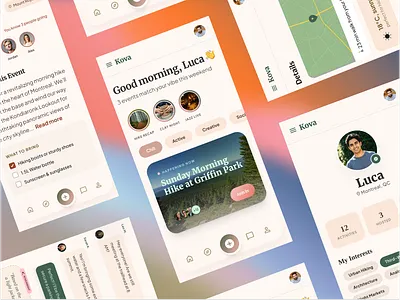 Kova — Hyperlocal Social Events & Activity Discovery App green mobile app