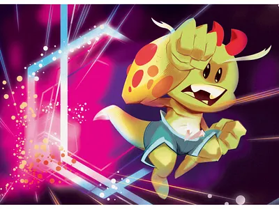 Interdimensional Punch Goblin or awesomeness!!! characterdesing colorful fun goblin illustration portal