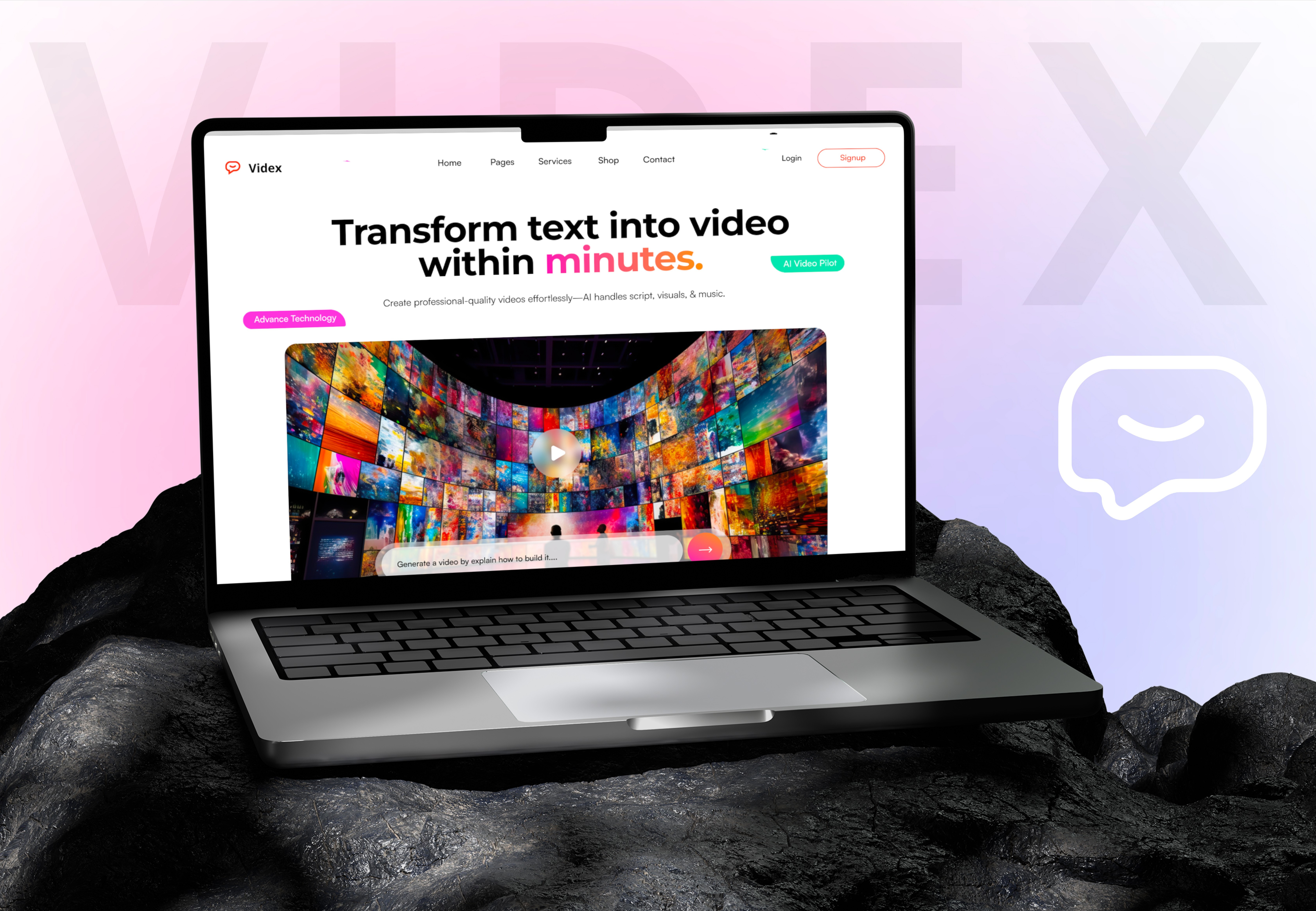 Videx: AI Video SaaS Landing Page ai artificial intelligence branding figma figma design graphic design landing page ui ui design uiux user experience user interface ux ux design visual identity web web design web development website wordpress