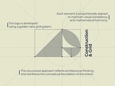Geometric Architecture Logo by Golden Ratio architecture logo brand identity golden ratio logo design