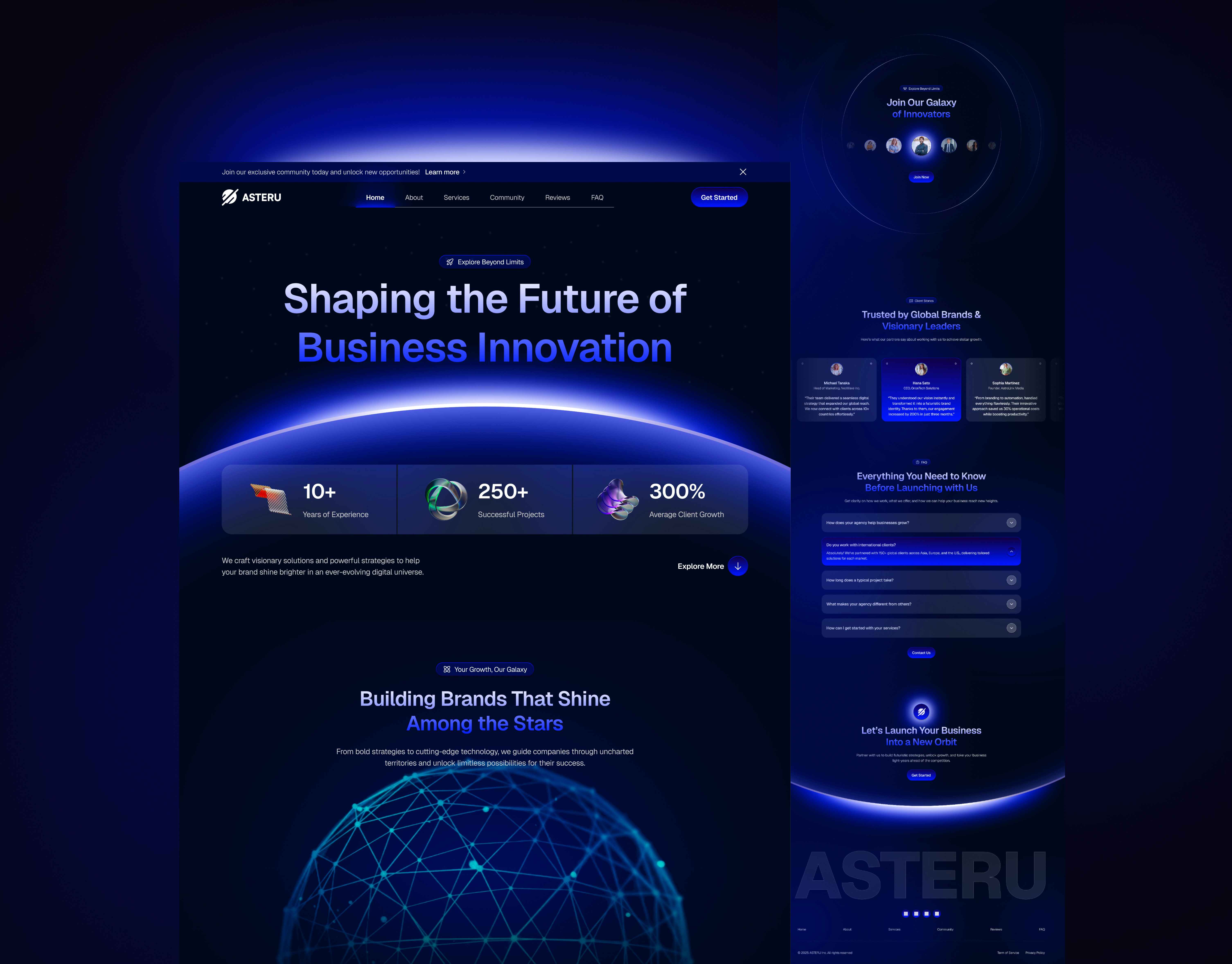 Example of Full Website Design In Figma