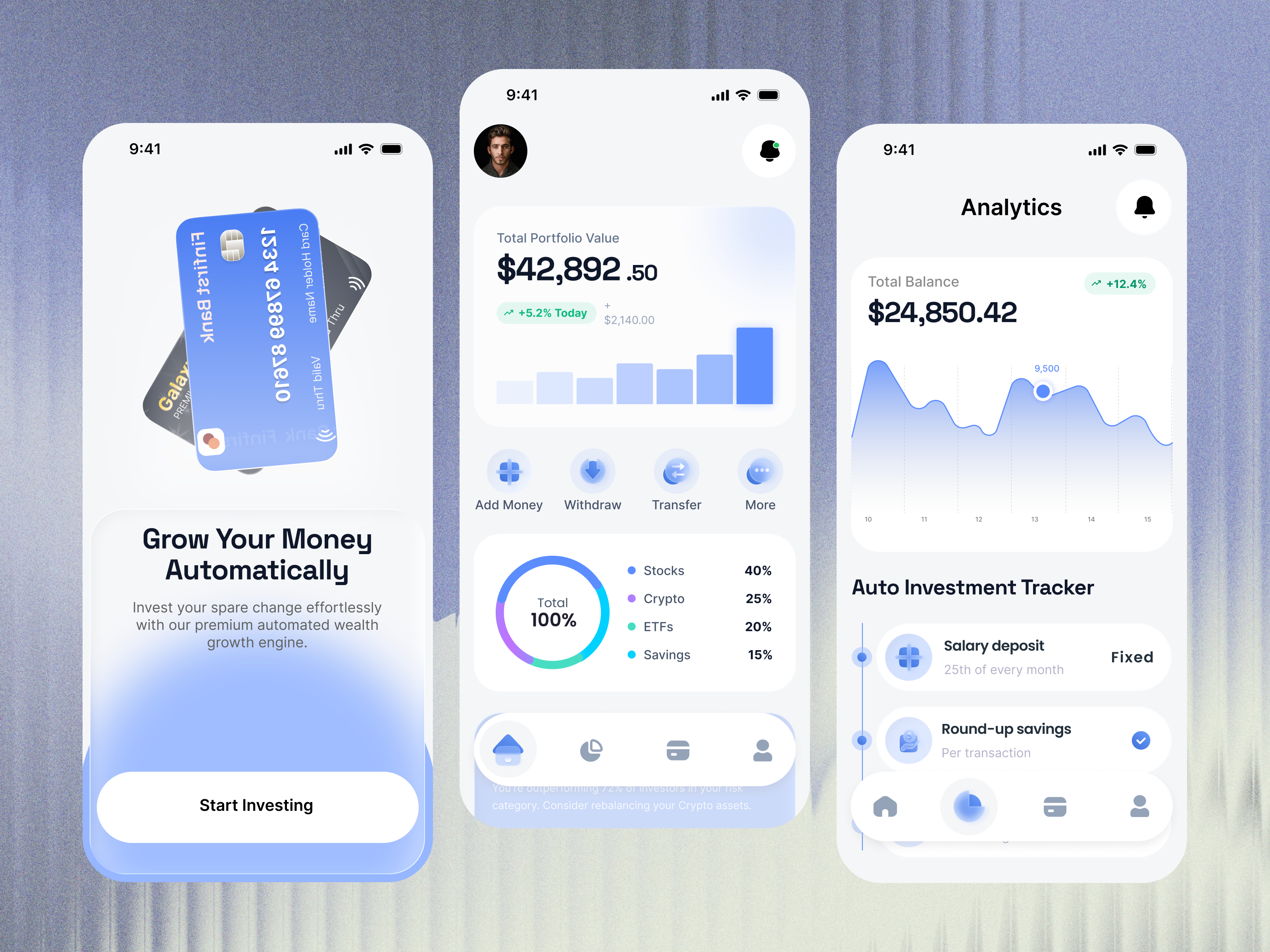 Example of Fintech  App Design