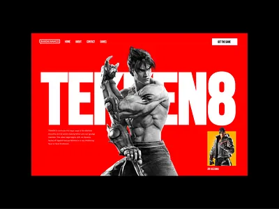 Tekken Website Design best gamming websites design gaming gaming landing page gaming website design tekken tekken 8 tekken website tekken8