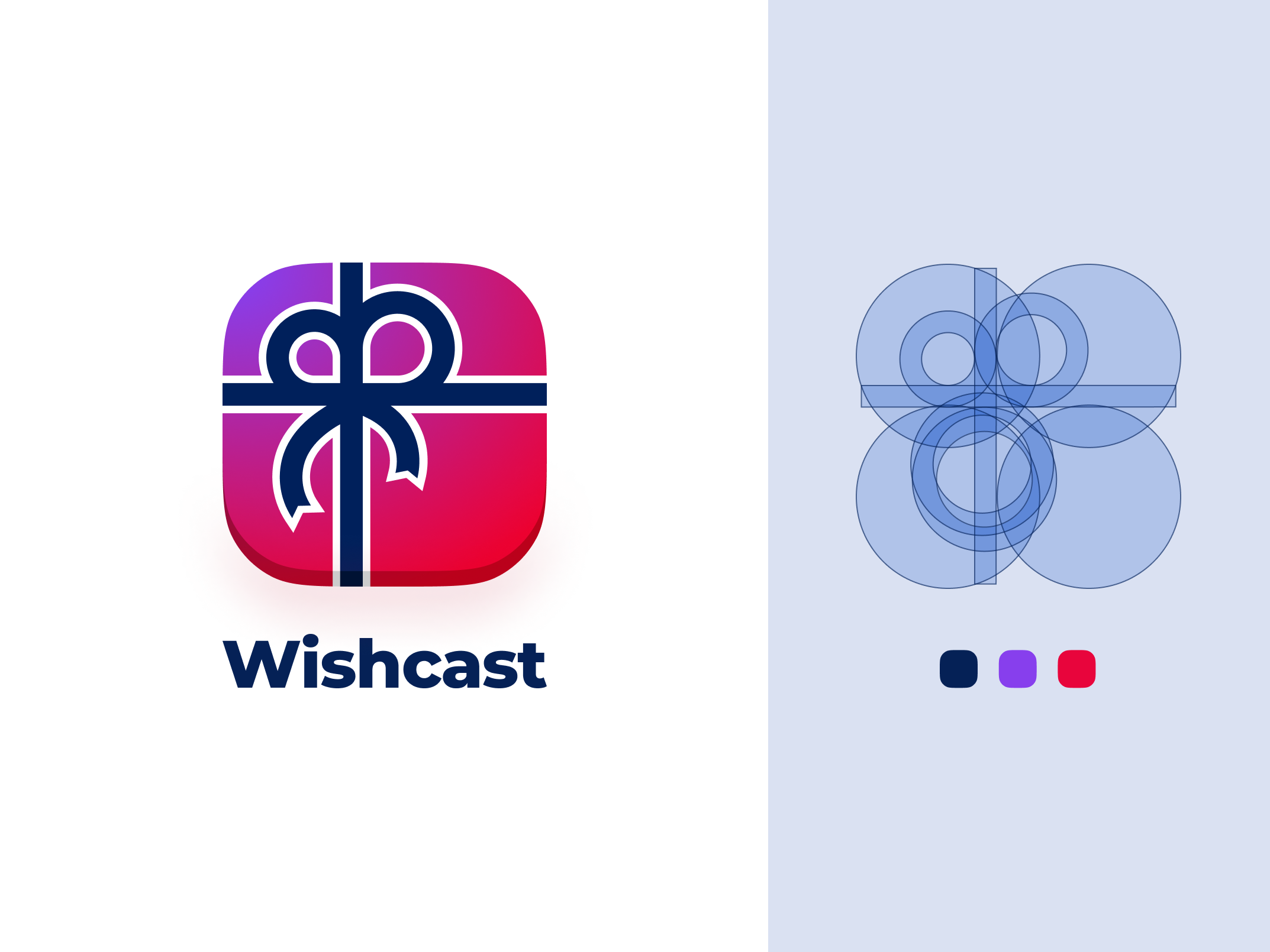 Wishcast – Seamless gift experience application brand brand identity brandbook branding gift logo mockup ui wish wishcast