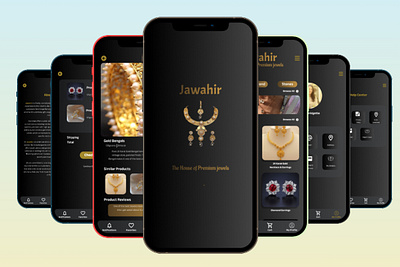 Jawahir- Jewelry Store UI/UX animation app branding design designer app graphic design illustration mobile ui userexperience userinterface ux vector website