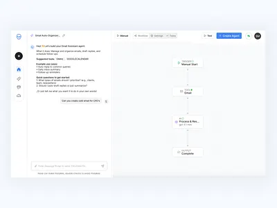 AI Agents for Everyday Workflows - Nova agent agentic ai ai agents ai platform automation autopilot chat design solution diagram dribbble flow nova prompt sandeep mandloi ui workflow