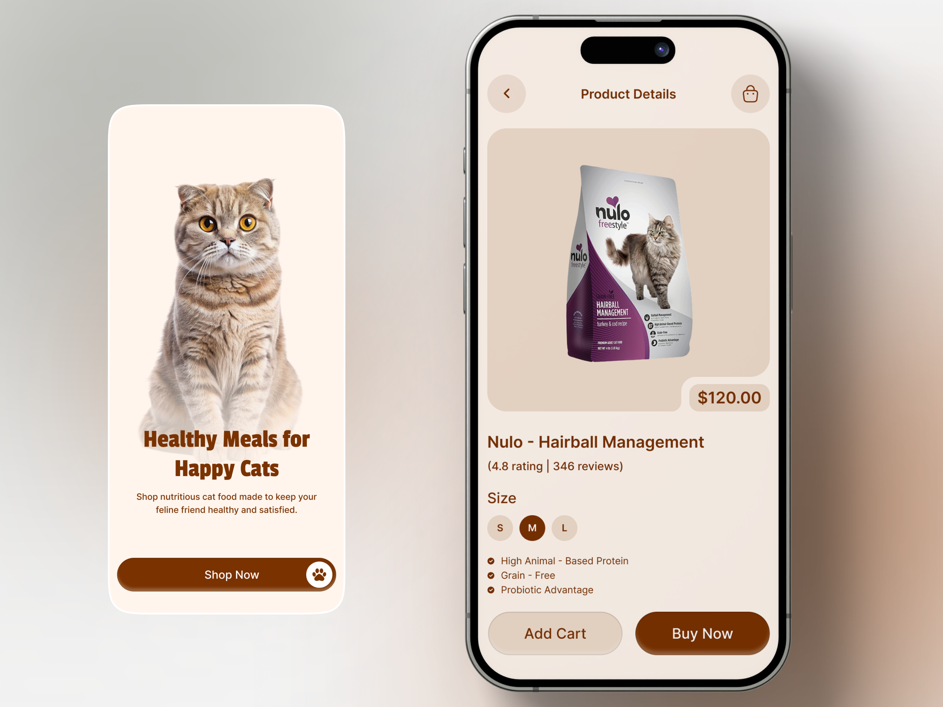 Smart Pet Care & Food App for Modern American Pet Owners b2b cat food cat food app clean app e commerce app e commerce app ui food ecommerce mobile app modern app pet food pet food app pet food ecommerce pet product app pet product ecommerce product design start up ui uiux