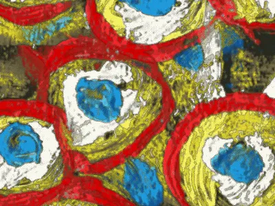 Molten Whirl Primary abstract abstract pattern design fashion floral geometric pattern illustration pattern design print design repeat pattern seamless pattern surface design textile design textile print wallpaper design