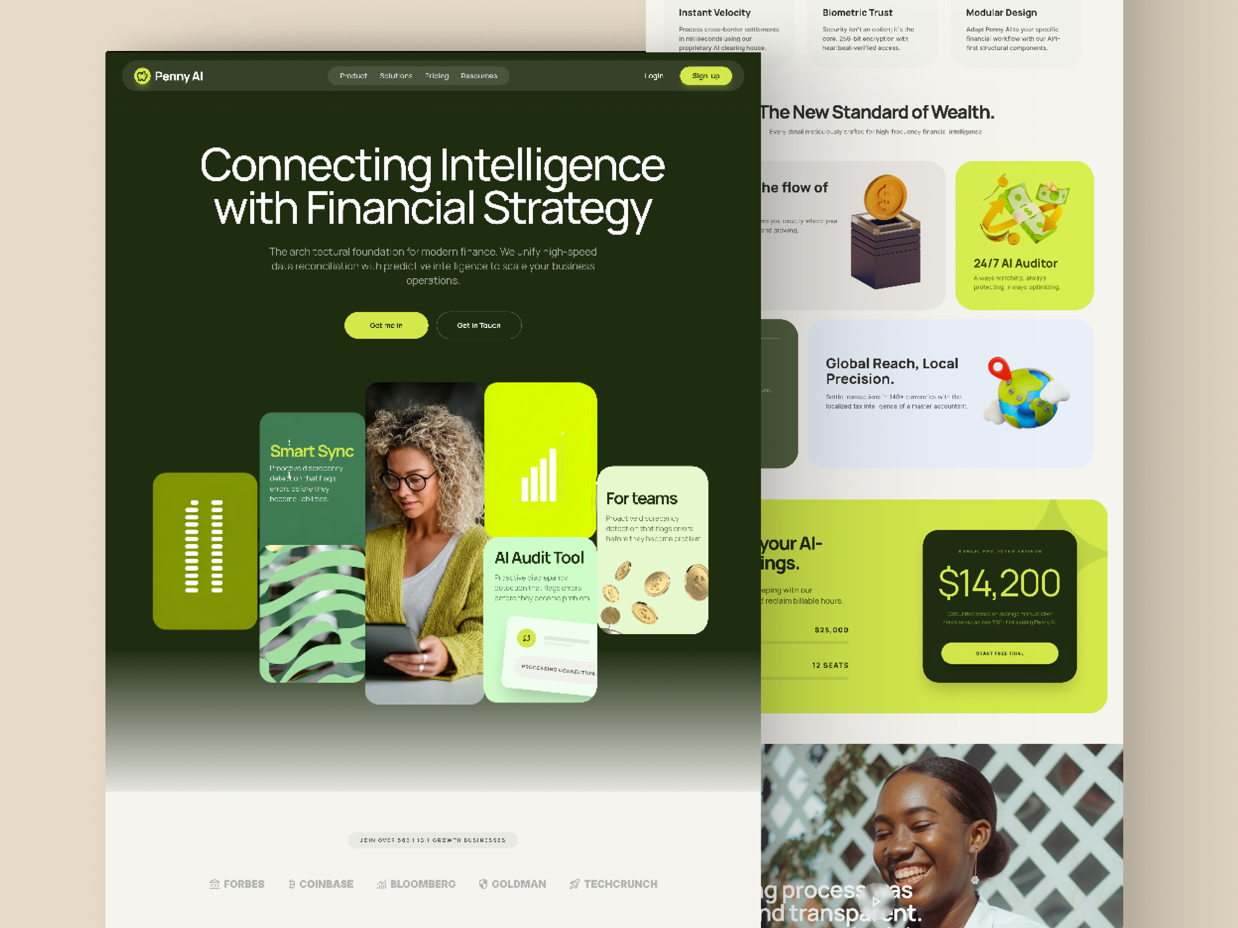 Example of Landing Page UI/UX Design