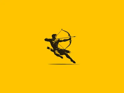 Archer Logo archer archer logo archery arrow bow branding design icon iconic identity illustration logo simple