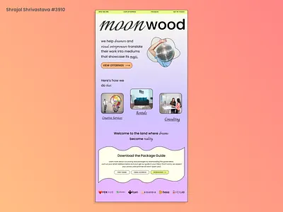 Moonwood Web Design build design designing fun moonwood music redesign replicating thursday ui ux web website