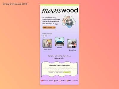 Moonwood Web Design build design designing fun moonwood music redesign replicating thursday ui ux web website