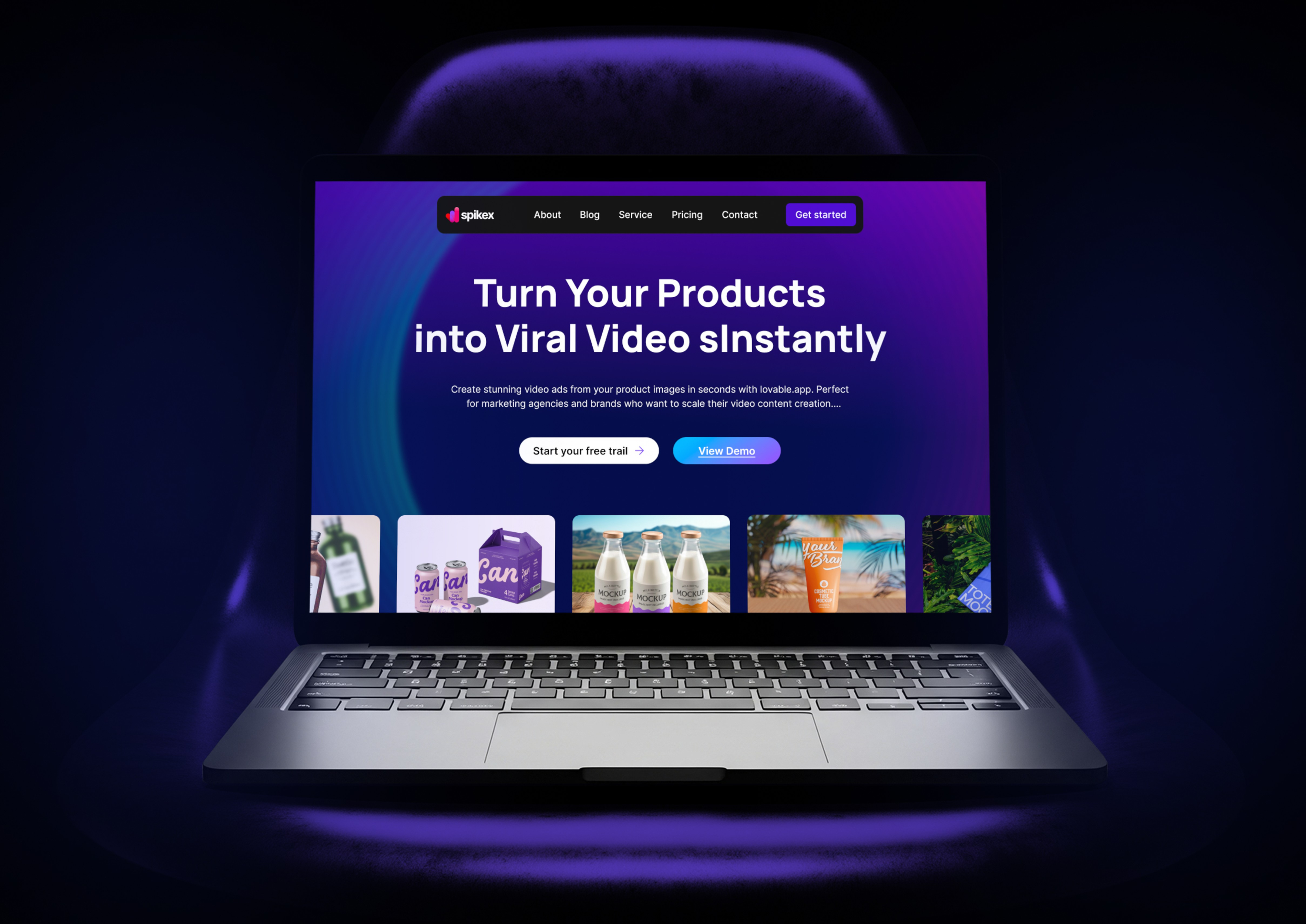 Example of Landing Page Design In Figma