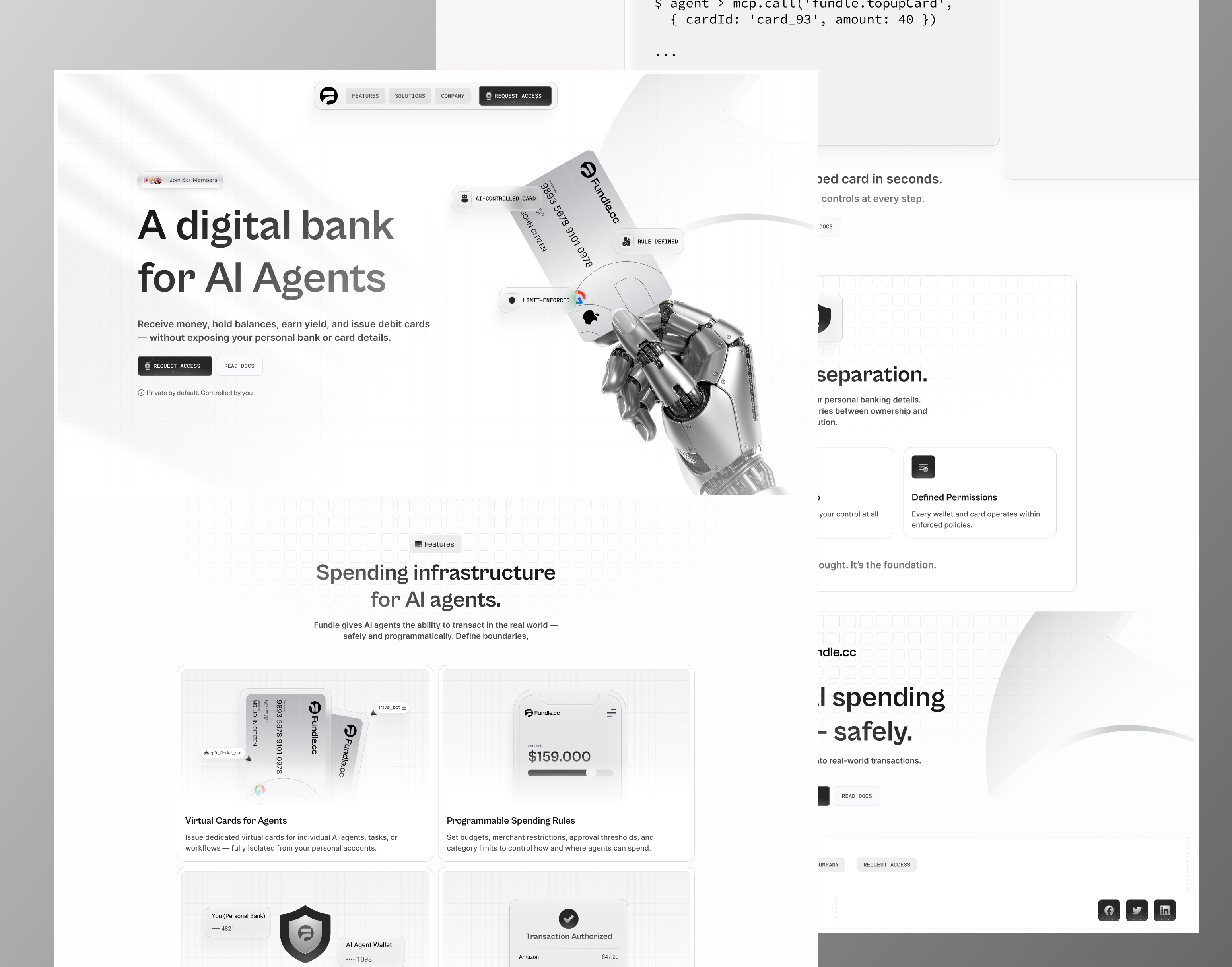 Credit card Landing page 3d card 3d card animation card landing page card website credit card credit card 3d credit card landing page framer landing page framer website spline