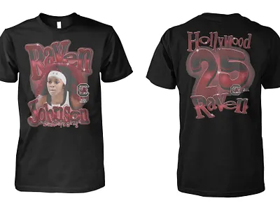 Raven Johnson X Playa Society Shirt adobe photoshop apparel design bootleg rap tee fashion trends graphic design playa society print design raven johnson south carolina gamecocks streetwear typography vintage t shirt visual storytelling women in sports y2k aesthetic