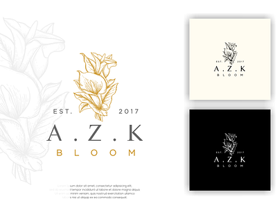 bloom vintage logo branding creat logo custom logo design graphic design illustration logo logo maker vector