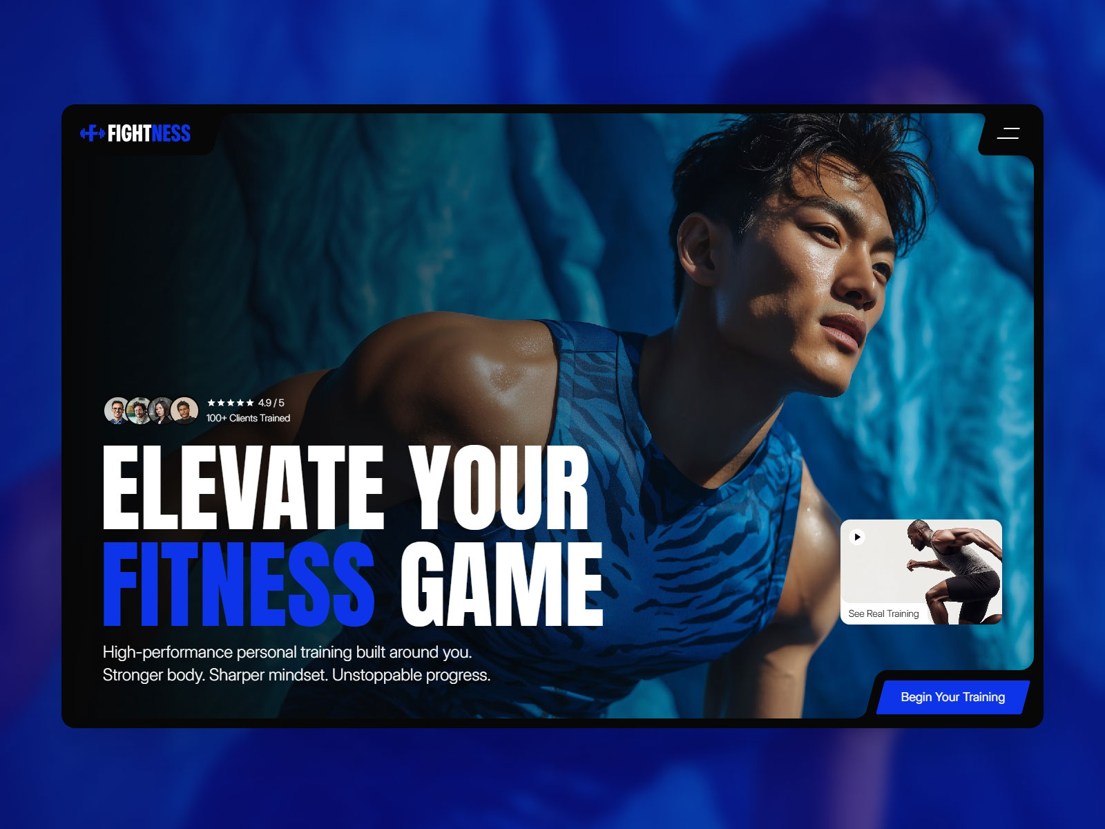 Fightness — High-impact fitness template