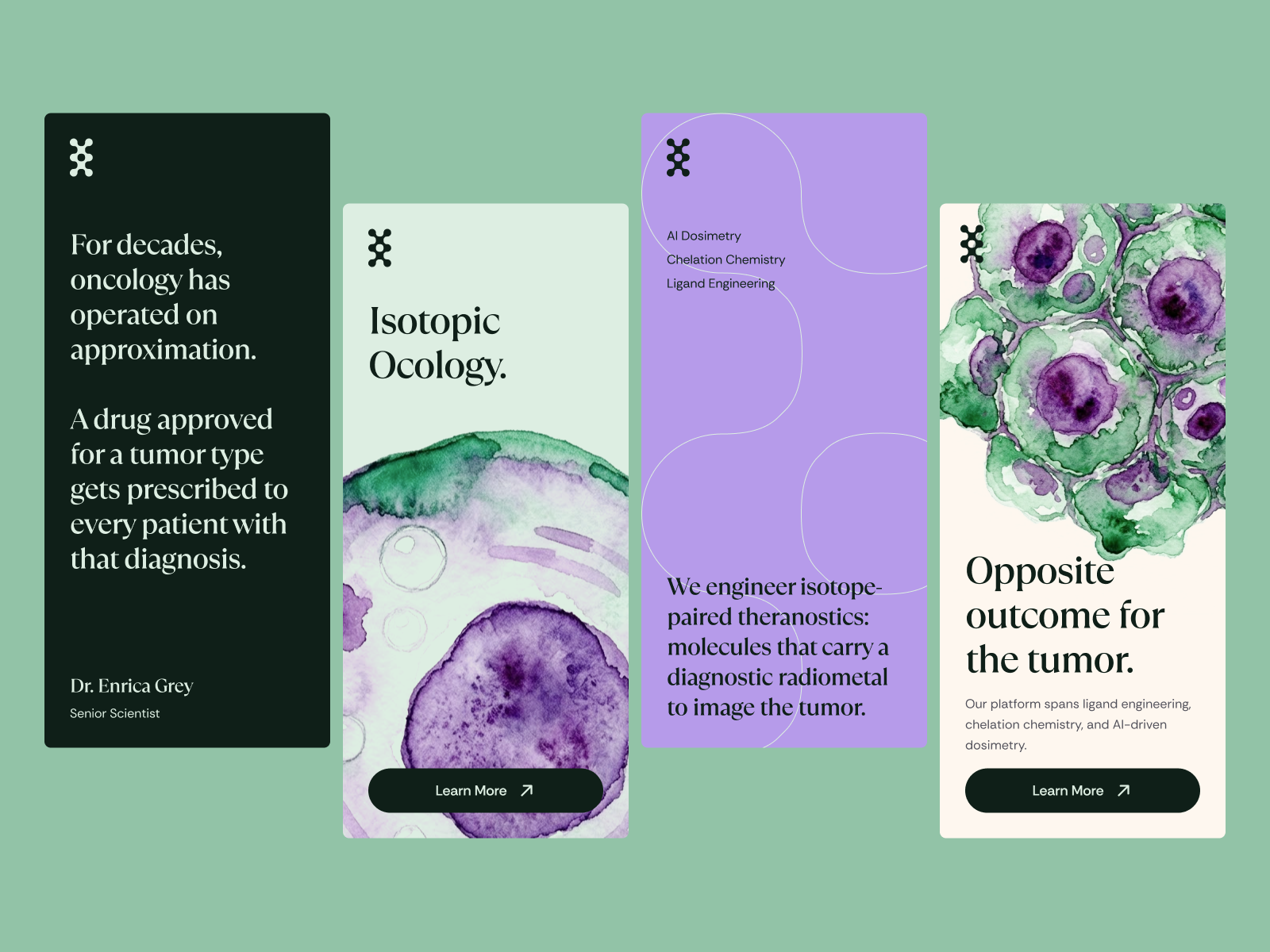 nuclaratx: AI Oncology & Radiopharma - Brand Marketing Design