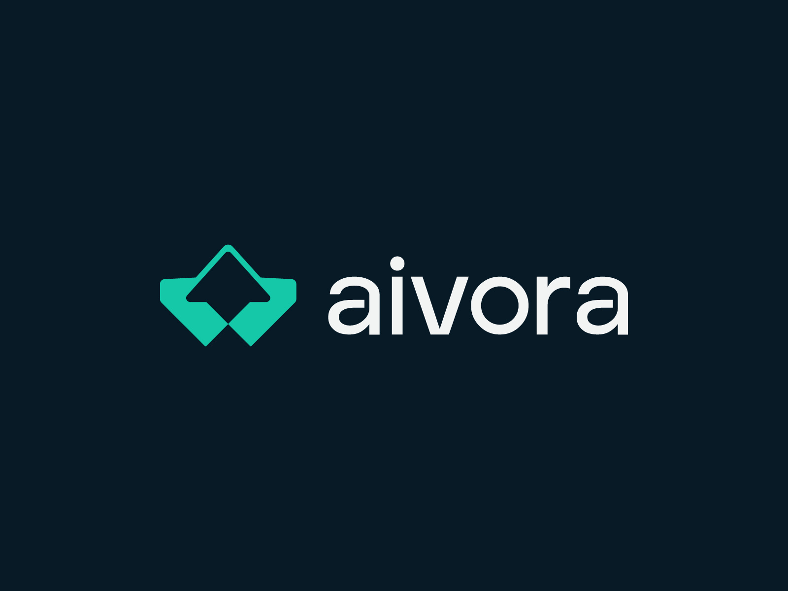 Aivora — Futuristic AI & SaaS Logo Design