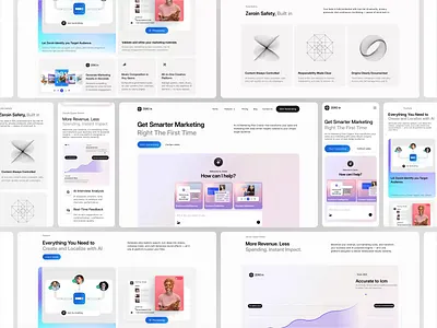 Zeroin — AI Platform Website Redesign v5 ai interface ai marketing ai platform ai saas artificial intelligent chat ai hilf al hilf al llc interface landing page layout minimal saas website saasai trending ui ux visual website design website redesign