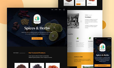 Spices Landing Page design graphic design landing page landing page desing spices spices landing page ui uiux web web page