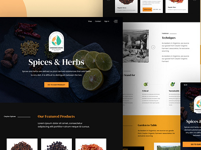 Spices Landing Page design graphic design landing page landing page desing spices spices landing page ui uiux web web page