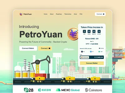 Crypto - Presale Website ai exchange ai landing page ai presale ai token modern ui petroyuan petroyuan presale website presale landing page presale website token presale uiux web design web3 token