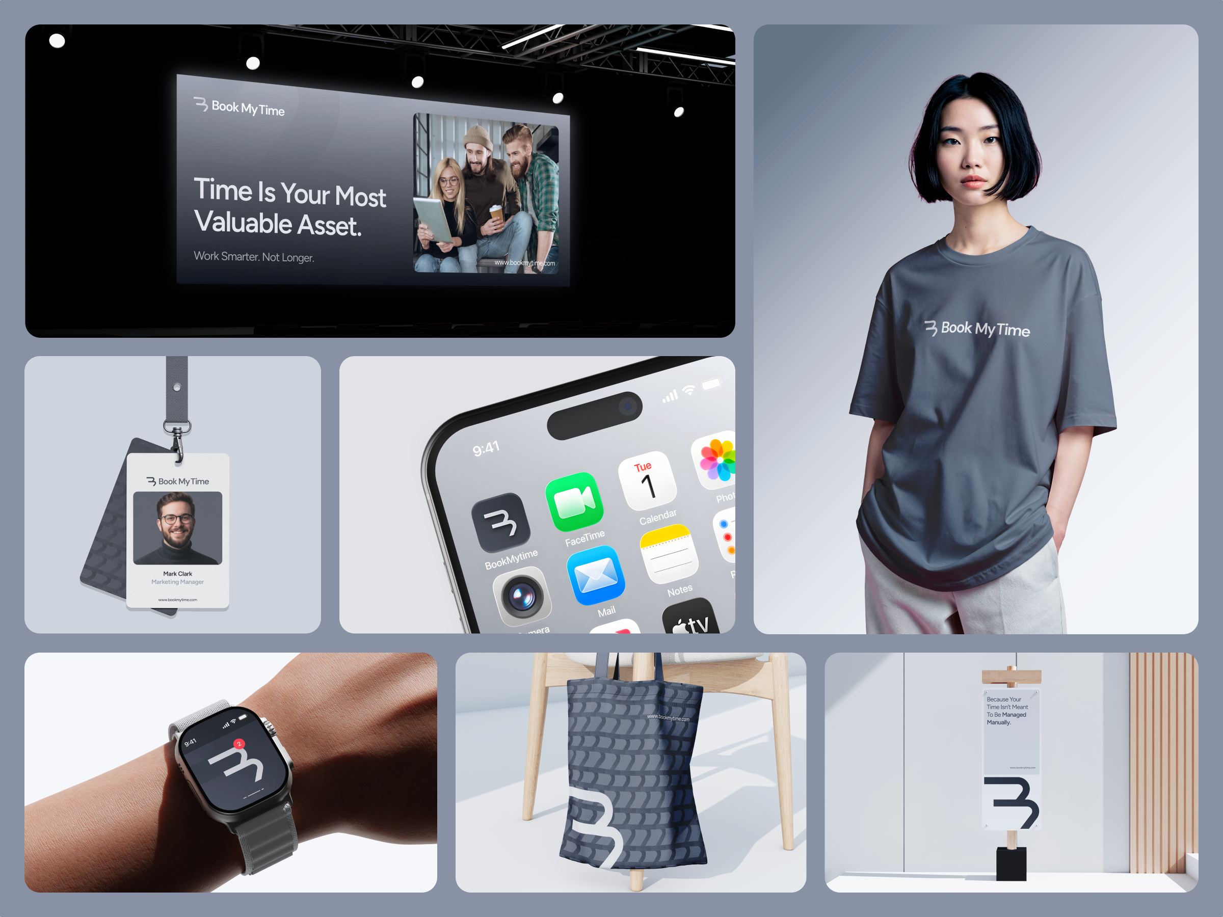 Book My Time – SaaS Brand Identity Design brand design brand identity branding studio branding system dashboard design design inspiration logo design logo inspiration product design productivity app productivity tools saas saas branding scheduling app startup branding tech branding ui uiux design visual identity