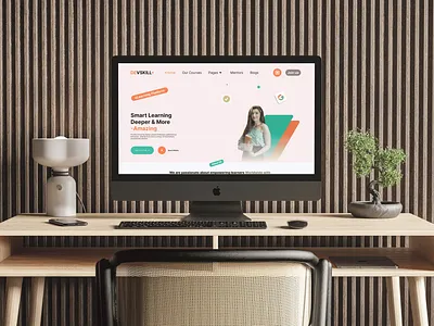 Educational Institute UI for desktop app design branding dashboard design figma graphic design illustration typography ui ux webdesign website