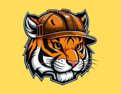Tiger Mascot animal beast branding cartoon cat character design head icon illustration logo mascot design symbol tiger vector wild