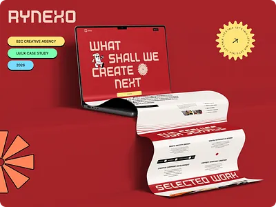 Rynexo - Creative Agency Website Design | Ui Template 3d agency blog branding business company creative design designer portfolio digital digital marketing gallery homepage logo modern motion graphics portfolio portfolio website product ui
