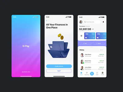Fintech App UI UX Design app branding design figma design finance app fintech app graphic design illustration motion graphics ui ui ux ui ux design