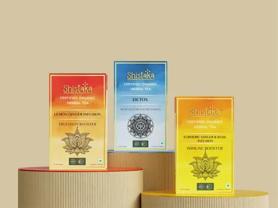 Shistaka Herbal Tea || 3D Product Rendering & Packaging Design 3d modeling 3d product rendering 3d render herbal tea packaging packaging packaging design product design product showcase product visualization tea tea packaging visual design