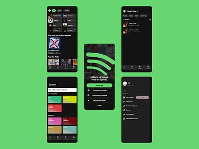 Spotify Mobile App spotify spotifyapp spotifymobile ui ux