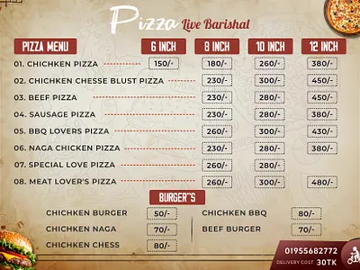 Restaurant Menu Card Design branding graphic design