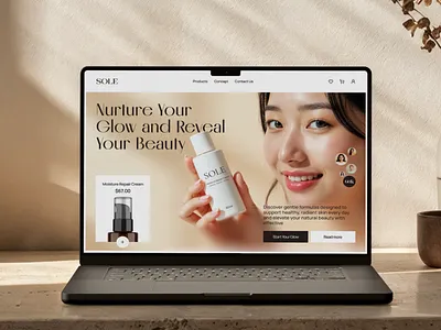 Skincare Ecommerce Design – Beauty Website UI/UX beauty design inspiration dtcbrand ecommerce ecommerce design landing page luxury design minimal design modern design online shopping product design shopify design skincare ui design ui ux ux design web design web store web ui website ui