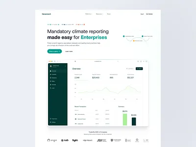 Genentech – Cleantech Website ai ai automation ai website artificial intelligence automation b2b clean clean tech climate tech dipa inhouse landing page minimal modern nextgen ai saas startup ui design uiux web design website